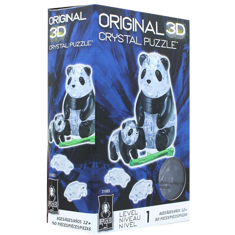 University Games Panda and Baby 50 Piece 3D Crystal Jigsaw Puzzle, 3 of 4