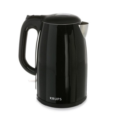 Krups 1.5L Black Cool Touch Stainless Steel Electric Kettle