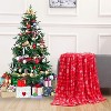 Comfort Flannel Blanket Super Soft Christmas Prints Throw Blanket Christmas Gift. - 2 of 4