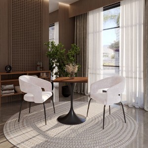 LeisureMod Verve 24" Sqaure Dining Table - Modern MDF Top with Black Pedestal Base Accent Cafe Table for Kitchen, Home, and Cafes - 1 of 4