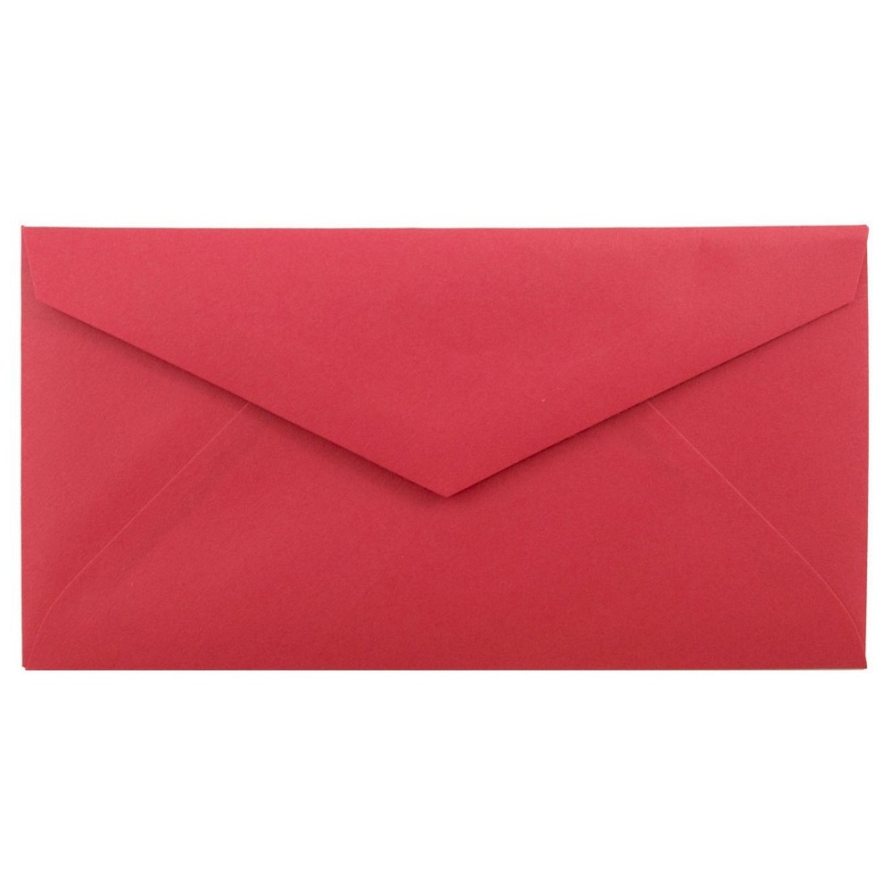 Photos - Envelope / Postcard JAM Paper Brite Hue Monarch Envelopes, 3 7/8 x 7 1/2, 50 per pack, Red