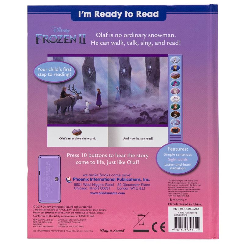 Disney Frozen 2: Olaf and Friends I'm Ready to Read Sound Book - by  Emily Skwish (Mixed Media Product), 4 of 5