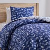 Nestl Modern Comforter Set, 3 Piece Botanical Bedding Set, Reversible Comforter Bed Set - 3 of 4