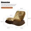 FONTOI Comfortable Rocking Chair, Upholstery Glider Chair, Multiple Settings Reading Chair for Bedroom, Living Room Nursery, Orange, 24.4"*28.3"*35.4" - 3 of 4