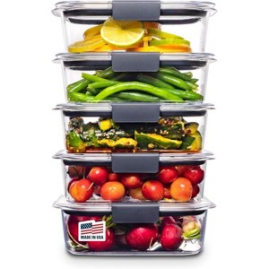 Food Storage Containers Free Airtight Lids Ideal for Lunch Meal Prep Airtight Food Storage Containers Set - Air Tight Pantry Storage Containers - 1 of 4