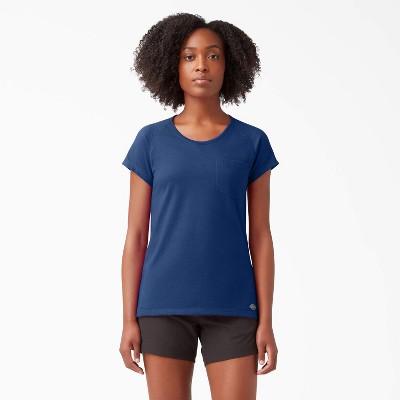 Dickies Women’s Long Sleeve Thermal Shirt, Ink Navy (ISD), XS