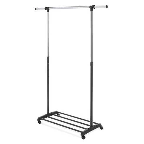 Adjustable Single Rod Garment Rack Black - Room Essentials™ : Target