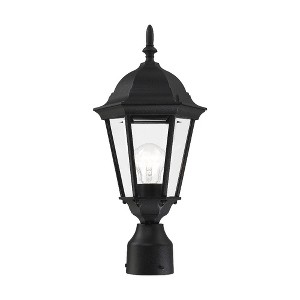 Livex Lighting Hamilton 1 - Light Post Light in  Textured Black - 1 of 2