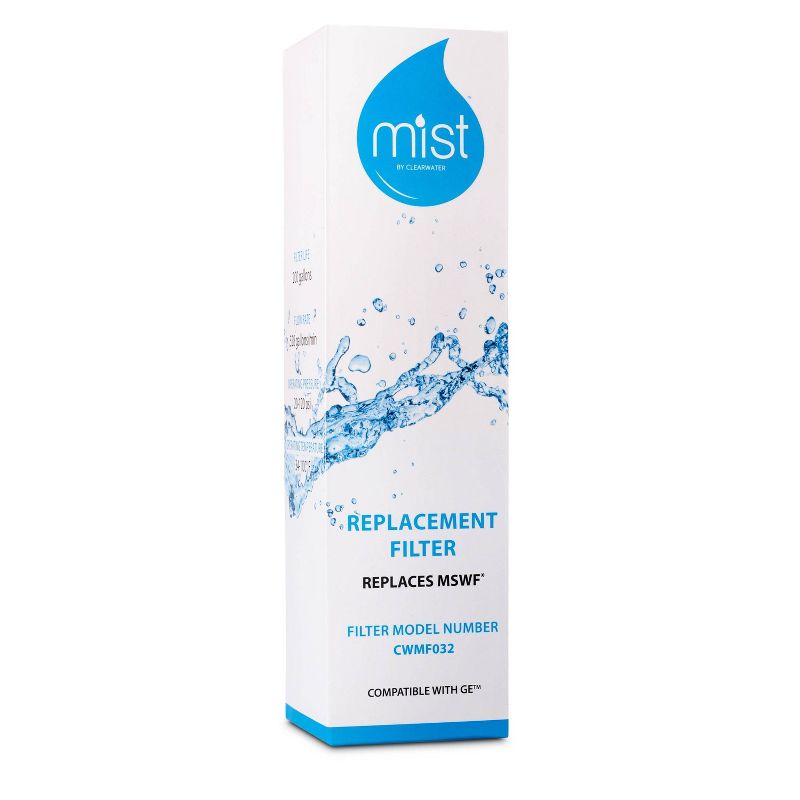 Mist MSWF Refrigerator Water Filter Replacement, Compatible with GE Models 101820A, 101821B and 101821, 4 of 6