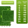 Sorbus Interlocking 24"x24" Artificial Grass Tiles for Balcony, Patio, Deck Flooring, Pets & Dog Pad - Self-Draining - 2 of 4