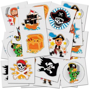 ArtCreativity Pirate Temporary Tattoos for Kids (Pack of 144) - 1 of 4