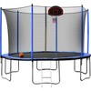 Inflator Outdoor Large Trampoline With Basketball Hoop System & 
With Net For Indoor Outdoor Kids ‎‎‎180"L x 180"W x 35.4"H - 3 of 4