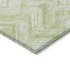 Green And Ivory Geometric Washable Indoor Outdoor Area Rug - 4 of 4