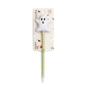Yoobi Squishy Novelty Pen Halloween Ghost Topper Black Ink 1.0mm Ballpoint - 1 of 4