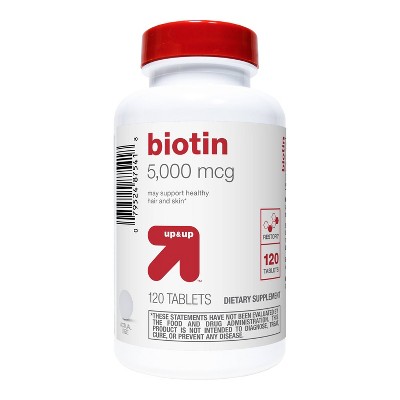 Biotin Dietary Supplement Tablets - 120ct - up & up™