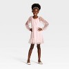 Girls' Long Sleeve Flocked Mesh Dress - Cat & Jack™ - 3 of 3