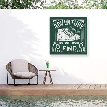 "The Great Outdoors VII Forest Green" Outdoor Canvas