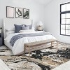 Homhougo Modern Marble Rug, Ultra-Thin Washable Rug Boho Abstract Marble Pattern Area Rug, Non Slip Low Pile Soft Luxury Bedroom Rug, Ideal - 4 of 4