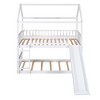 NicBex Twin Over Twin Bunk Bed with Safety Guardrail and Slide,House Loft Bed with Ladder,Modern Bunk Beds,Noise Reduced Bunk Beds for Bedroom - 4 of 4