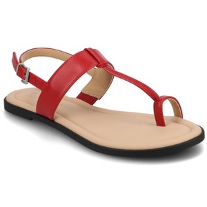 Journee Women's Gerra Flat Sandals - 1 of 4