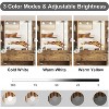 Acekool Vanity Desk with LED Lighted Mirror, 10 Lights, 3-Color Brightness, 6 Drawers, 6 Open Shelves, Makeup Table for Bedroom - 4 of 4