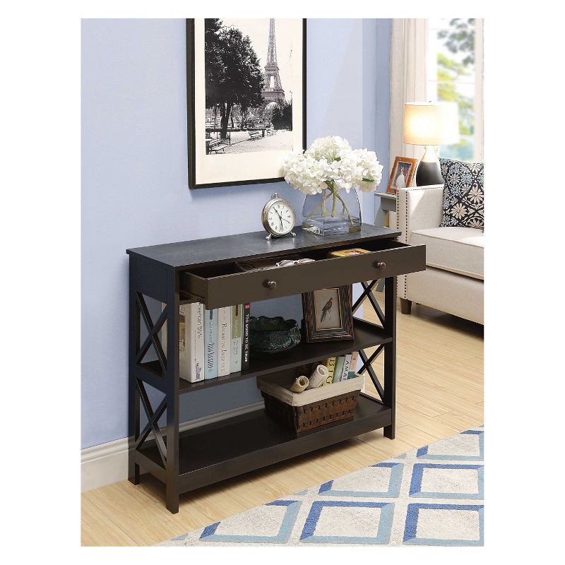 Breighton Home Xavier Console Table with Open Shelves and Drawer, 3 of 8
