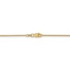 Black Bow Jewelry 1mm, 14k Yellow Gold Solid Cable Chain Necklace - image 4 of 4