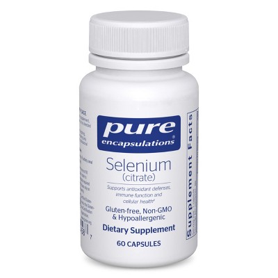 Pure Encapsulations Selenium (Citrate) - For Immune System Support & Cellular Health - Supports Blood Flow* - Gluten Free & Vegan