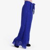 Anna-Kaci Women's High Waist Lace Wide Leg Pants with Tie Waist and Lined Shorts - 3 of 4