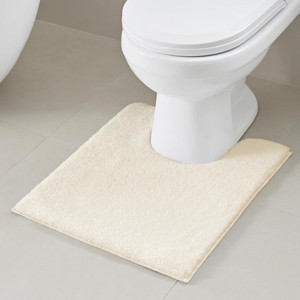 SEVOBAL Bathroom Rugs Bath Mat Rug Home Decor Carpet Shower Mat Non-Skid for Toilet Side Floor Shower Room Bathroom, Off-White, 24"*20"*0.75" - 1 of 4
