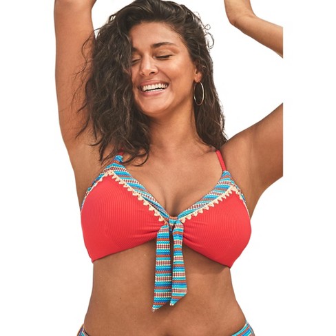 Red bikini hot sale top target