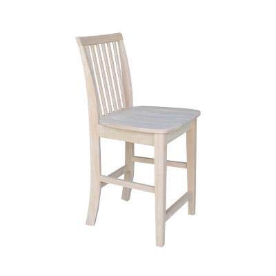 Adjustable Natural Parawood Mission 24" Counter Stool