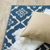 Oriental Weavers Meridian 5703B Navy/ Ivory Indoor/Outdoor Area Rug - 2'3" x 7'6" - 4 of 4