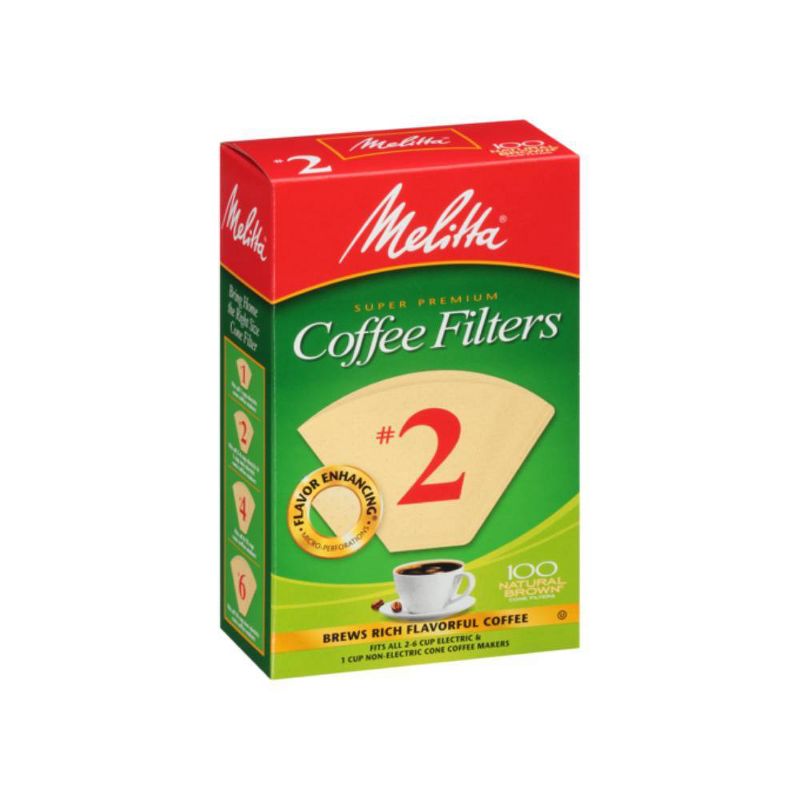Melitta 100ct Coffee Filters - Natural Brown, 3 of 8