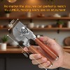 Manual Can Opener with Solid Wood Handle, Sharp Smooth Edge Blade - 4 of 4