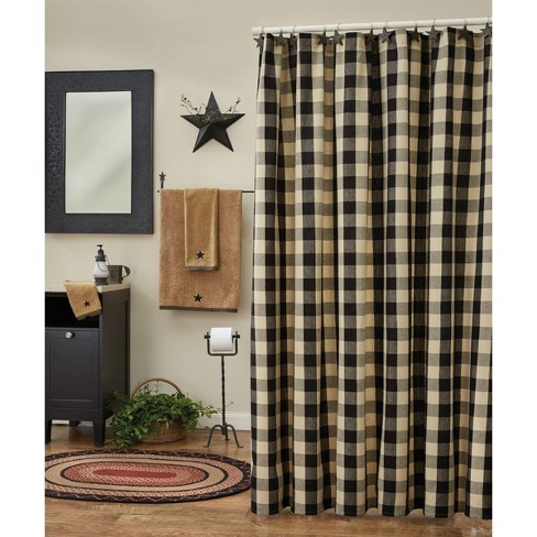 Park Designs Wicklow Shower Curtain - Black - image 1 of 4