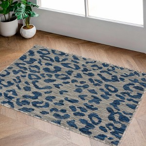Hauteloom Alderbury White Leopard Print Rug - 1 of 4
