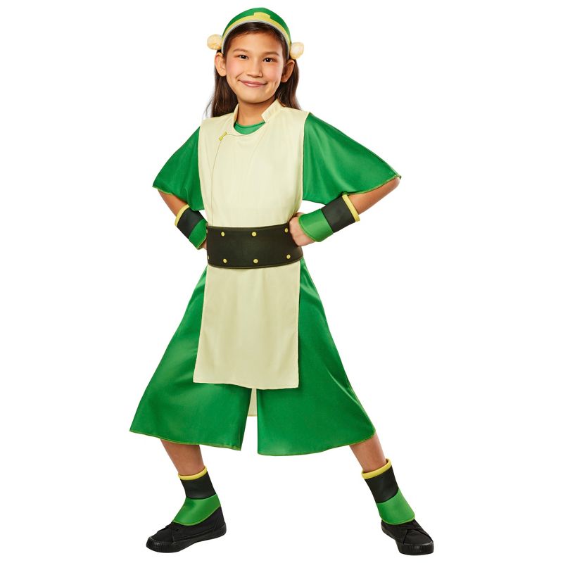 Rubies Avatar The Last Airbender Toph Beifong Girl's Costume, 1 of 4