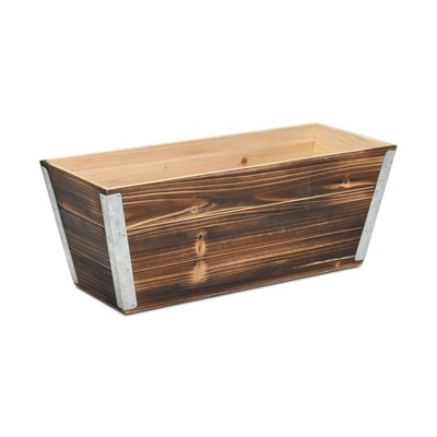 Cheung's Cavorn Tapered Rectangular Brown Planter