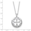Black Bow Jewelry Sterling Silver & CZ Lucky Me, Lucky You, Friendship Necklace, 18 Inch - 2 of 4