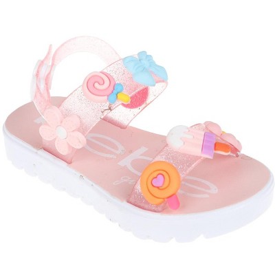 bebe Girl's Sandals - Cute and Charming Sandals, Open Toe Summer Sandals for Toddlers