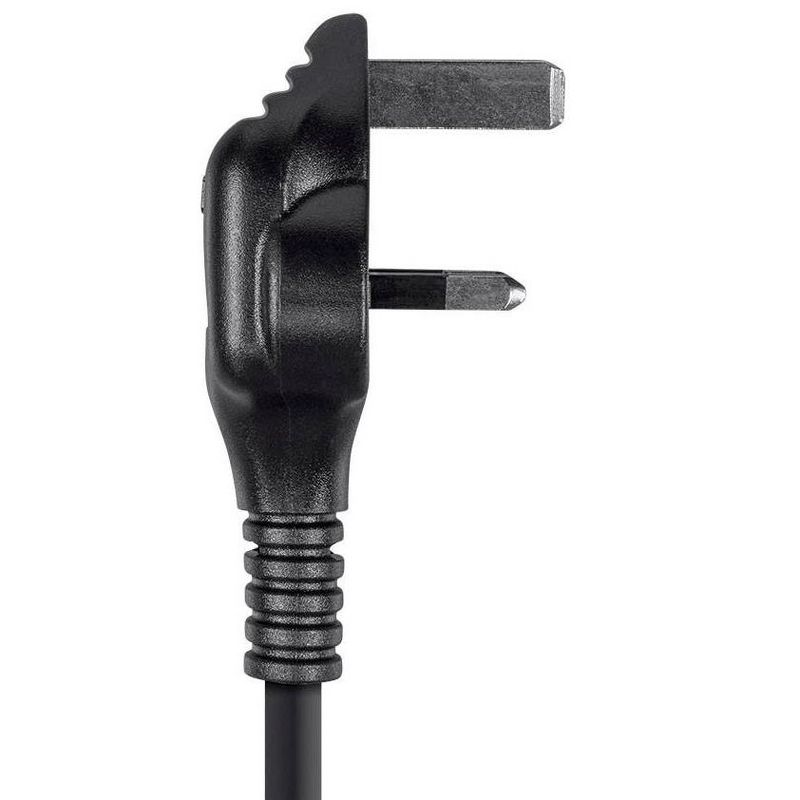 Monoprice 3-Prong Power Cord - 3 Feet - Black, England British Cable, BS 1363 (UK) to IEC 60320 C13, 18AWG, 5A/1250W, 250V For Laptop Computer, 5 of 7