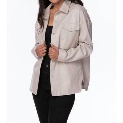 Women's FAUX LEATHER SHACKET - Coalition LA