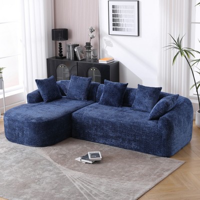 MOONMISS Boucle Sofa Oversized L-Shape 3 Seater for Living Room for Apartment, Office Left Hand Facing