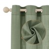 Awesome Home  Linen Blend Privacy and Light Filtering Texture Grommet Pair(2 Panels) - 4 of 4