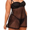 Adore Me Women's Aubrey Babydoll Lingerie - 4 of 4