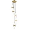 Z-Lite Cayden 5 - Light Chandelier in  Modern Gold - 3 of 4