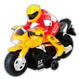 Insten Remote Control Motorcycle Bike with Sound & Lights, RC Toys for Kids, Yellow