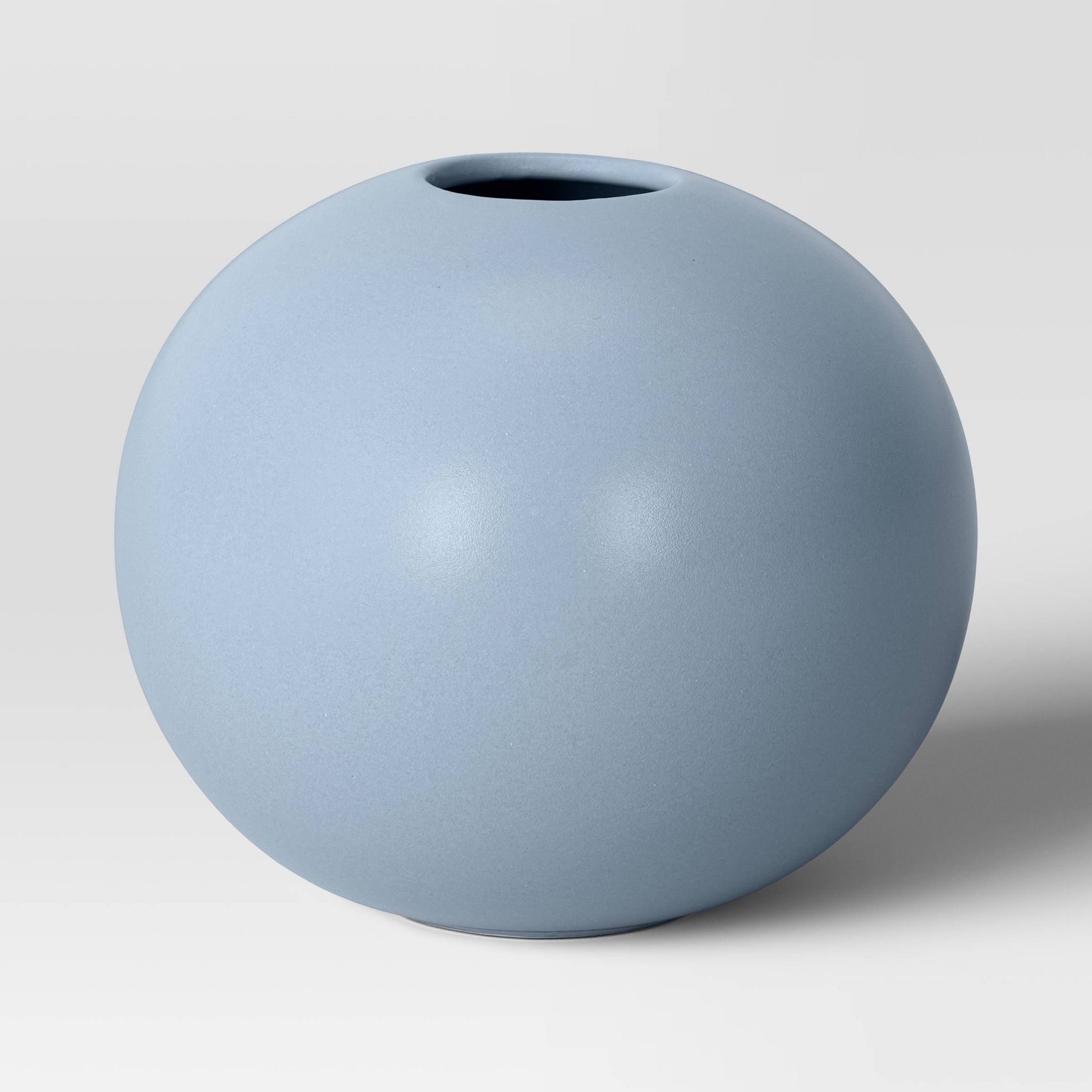 Ceramic Round Decorative Vase Blue - Room Essentials™