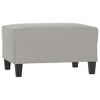 vidaXL Footstool Light Gray 27.6 in.x21.7 in.x16.1 in. Microfiber Fabric - 2 of 4